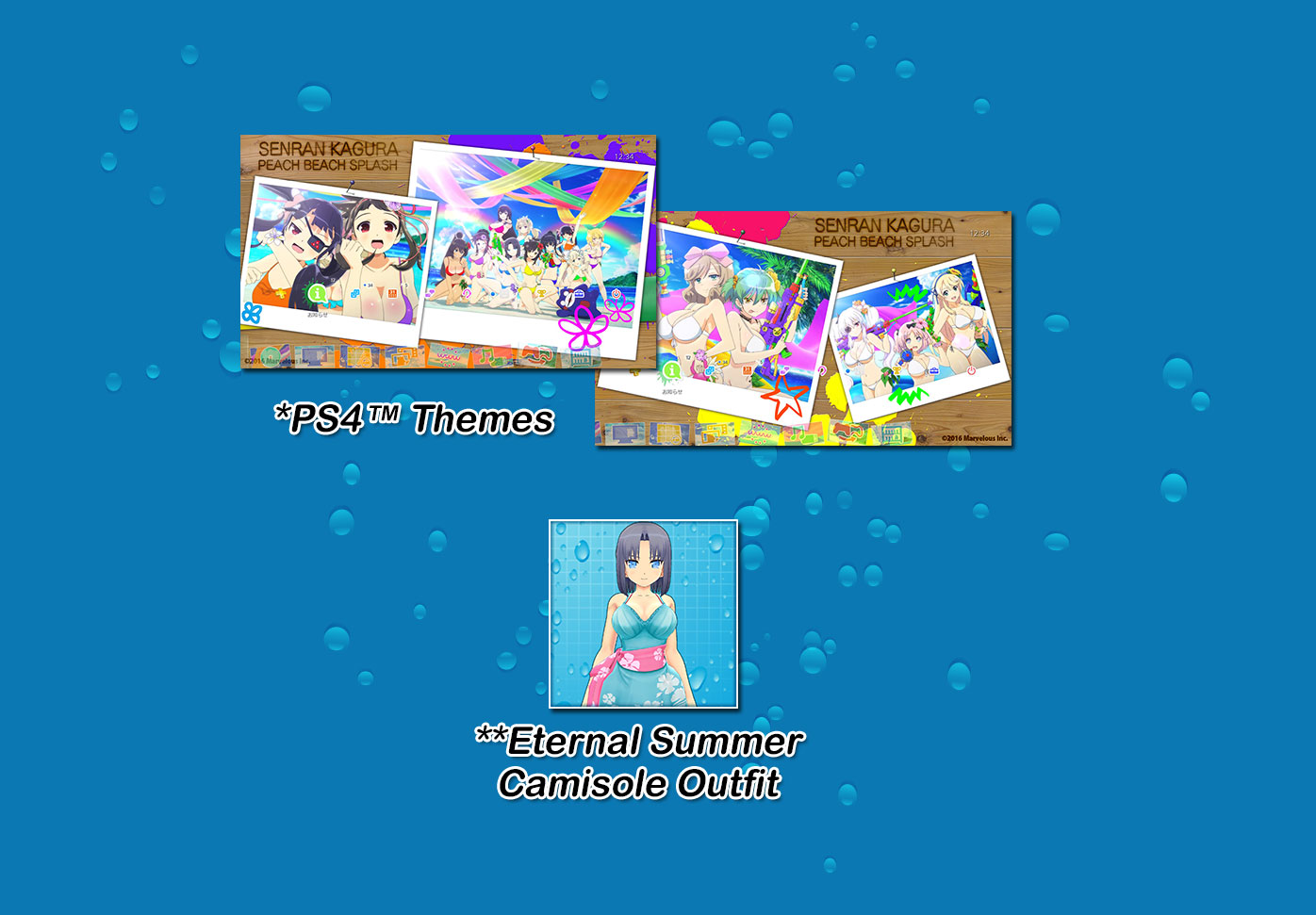 Limited Edition Sexy Soaker PS4 Themes and Eternal Summer Camisole Outfit